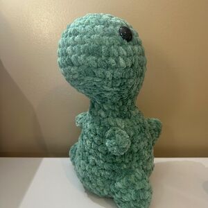 Green Crochet Dinosaur